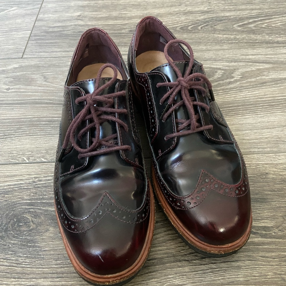 Clarks Brown Flats & Loafers with Classic Design